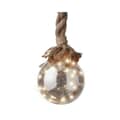 Kaemingk Everlands Christmas Tree Glass Ball with Warm White LEDs 14cm 2