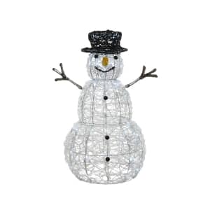 Kaemingk Indoor/Outdoor Flashing LED Snowman 60cm