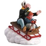 Lemax Lemax Christmas Village Sledding With Gramps - 52084