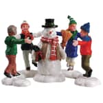 Lemax Lemax Christmas Village Ring Around The Snowman Set Of 3 - 52112