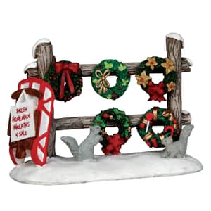 Lemax Christmas Village Christmas Wreaths 4 Sale - 54942