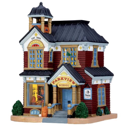 Lemax Christmas Village Parkview School (B/O LED) - LX55002 - (LX55002 ...