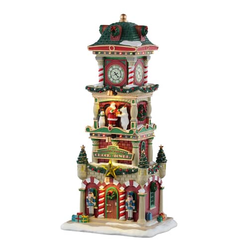 Lemax Christmas Village The Village Square Clock Tower