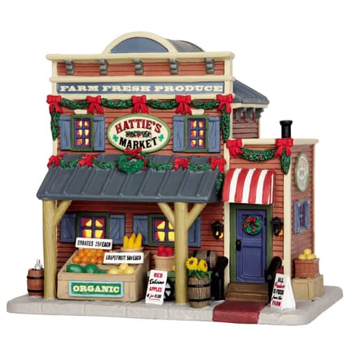Lemax Christmas Village Hatties Market - 55931