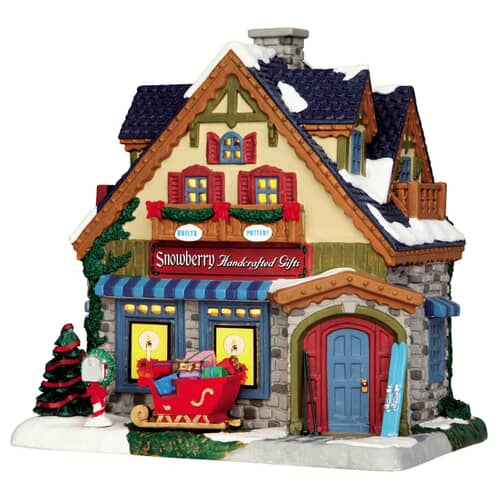 Lemax Christmas Village Snowberry Gifts Battery Operated Led - 55941
