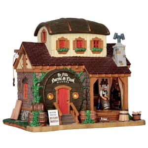 Lemax Christmas Village Ye Olde Barrel And Cask Makers Battery Operated Led - 55959