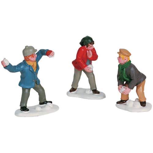 Lemax Christmas Village Snowball Fight - Set of 3 - 62253