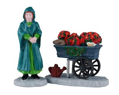 Lemax Christmas Village Floral Street Vendor - 62637
