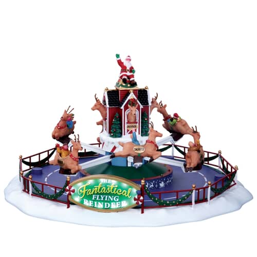 Lemax Christmas Village Reindeer On Holiday With 4.5V Adaptor - 64058