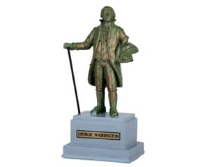Lemax Christmas Village Park Statue George Washington - 64076
