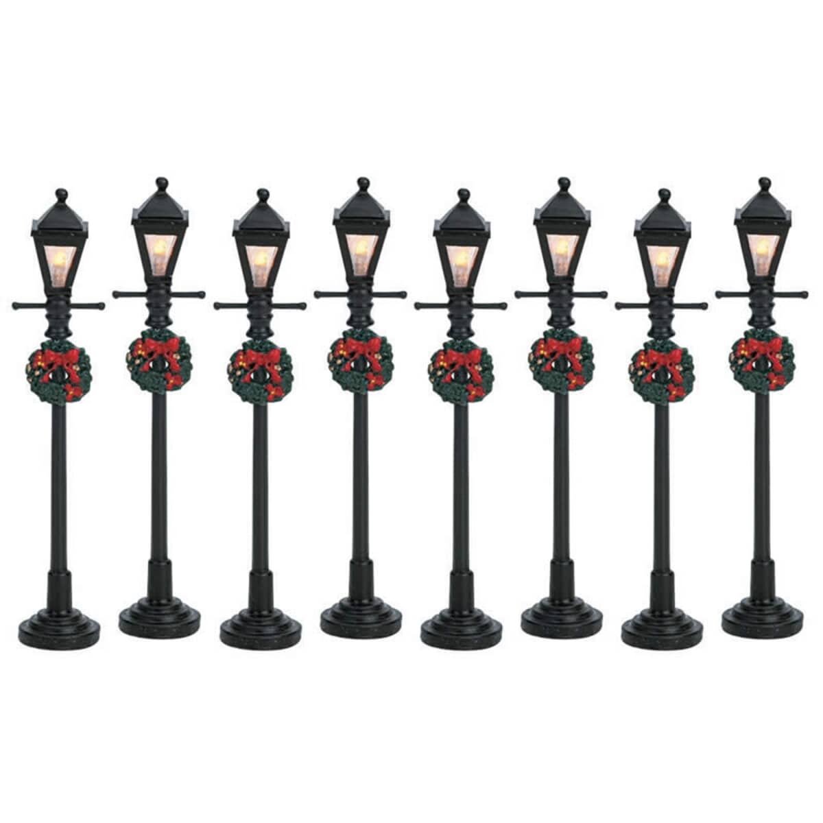Lemax Gas Lantern Street Lamp Set Of 8 Battery Operated (4.5V) (64500) £7.2 from Lemax