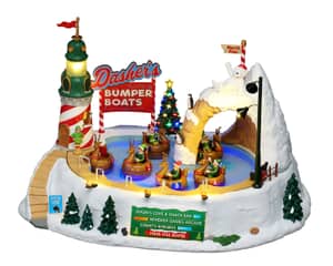 Lemax Christmas Village Dashers Bumper Boats - 64638