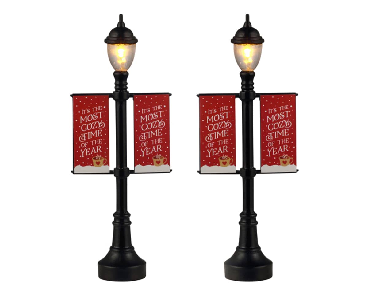 Lemax Christmas Village Lamp Post Banners - 64643