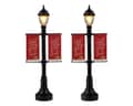 Lemax Christmas Village Lamp Post Banners - 64643