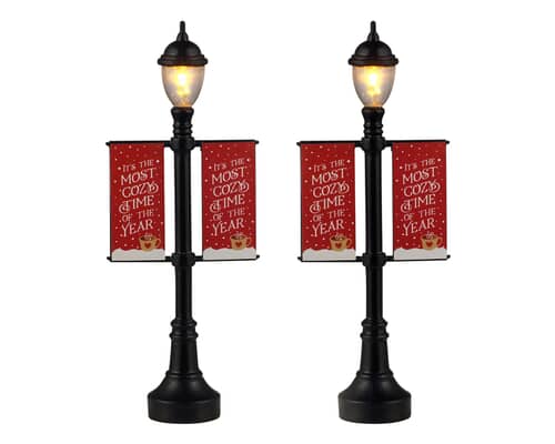 Lemax Christmas Village Lamp Post Banners - 64643