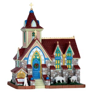 Lemax Christmas Village Good Shepherd Church Battery Operated Led - 65087