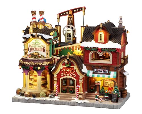 Lemax Christmas Village The Holly Jolly Chocolatier  Mrs Claus Coffee Shop - 65521
