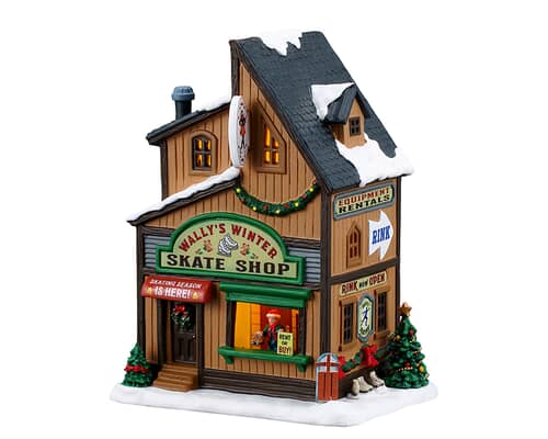 Lemax Christmas Village Wallys Winter Skate Shop - 65539