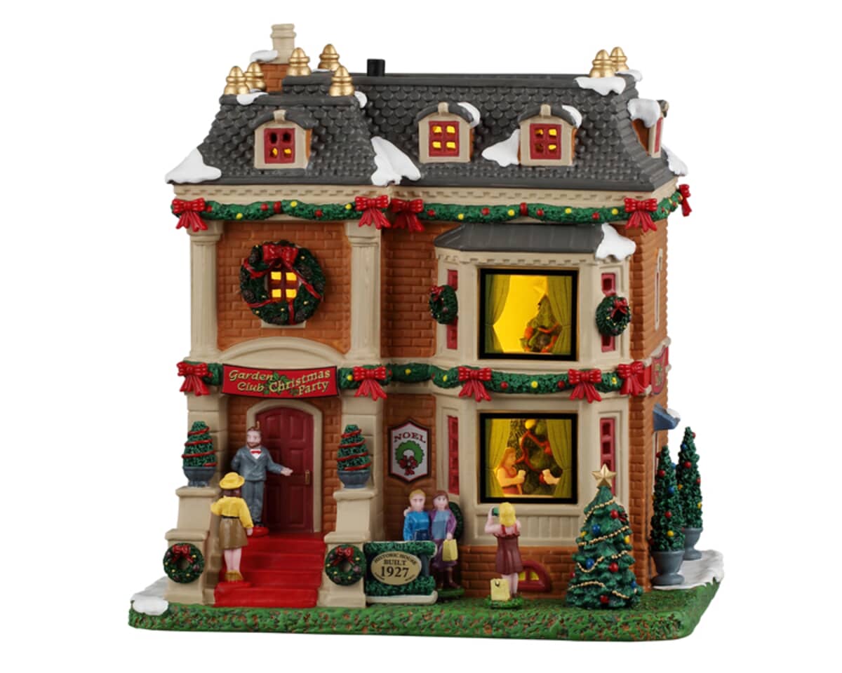 Lemax Christmas Village Garden Club Christmas Party - 65580