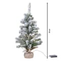 Kaemingk Everlands Imperial Mini Christmas Tree Snowy Pre Lit 45cm 2