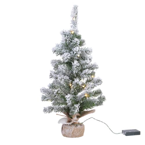 Kaemingk Everlands Imperial Mini Christmas Tree Snowy Pre Lit 45cm