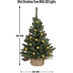 Kaemingk Everlands Imperial Mini Christmas Tree Prelit 45cm