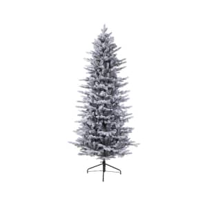 Kaemingk Everlands Frosted Grandis Slim Fir Artificial Christmas Tree 2.1m/7ft