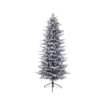 Lemax Kaemingk Everlands Frosted Grandis Slim Fir Artificial Christmas Tree 2.4m/ 8ft 