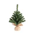 Kaemingk Everlands 45cm Mini Tree In Jute Bag Artificial Christmas Tree