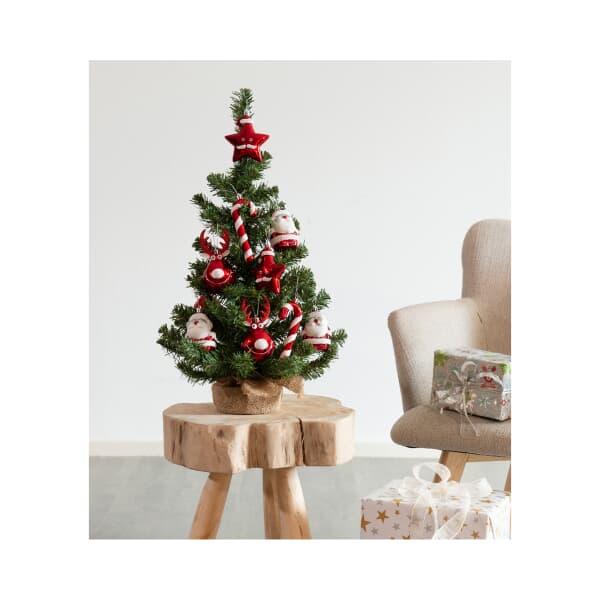 Kaemingk Everlands Imperial Mini Christmas Tree with Decorative Figures 60cm