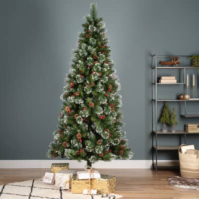 Kaemingk Everlands Ipswich Snowy Pine Tree 2.1m/ 7ft 