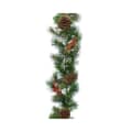 Kaemingk Everlands Snowy 270cm Garland Berries - Pinecones