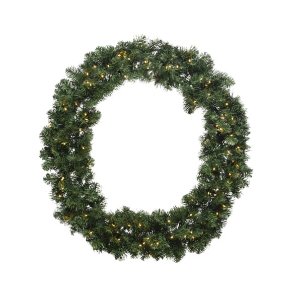 Kaemingk Everlands Imperial Christmas Wreath Pre Lit 50cm