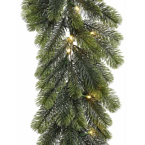 STOCK Ghirlanda Natale bianca 100 led White Cloud lunghezza 270 cm
