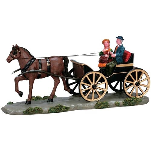 Lemax Christmas Village Carriage For Two - 73632