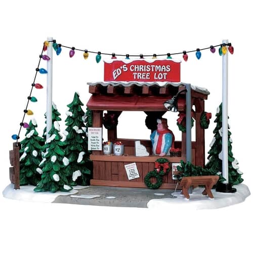 Lemax Christmas Village Eds Christmas Tree Lot - 73646
