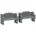 Lemax Christmas Village Stone Bench Set Of 2 - 74612