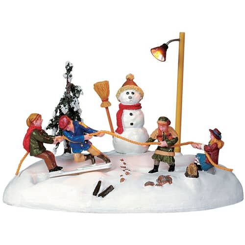 Lemax Christmas Village Boys V. Girls Battery-Operated (4.5V) - 74677