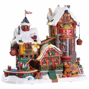 Lemax Christmas Village Elf Made Toy Factory With 4.5V Adaptor - 75190