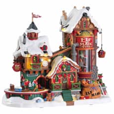 Lemax Christmas Village Elf Made Toy Factory With 4.5V Adaptor - 75190