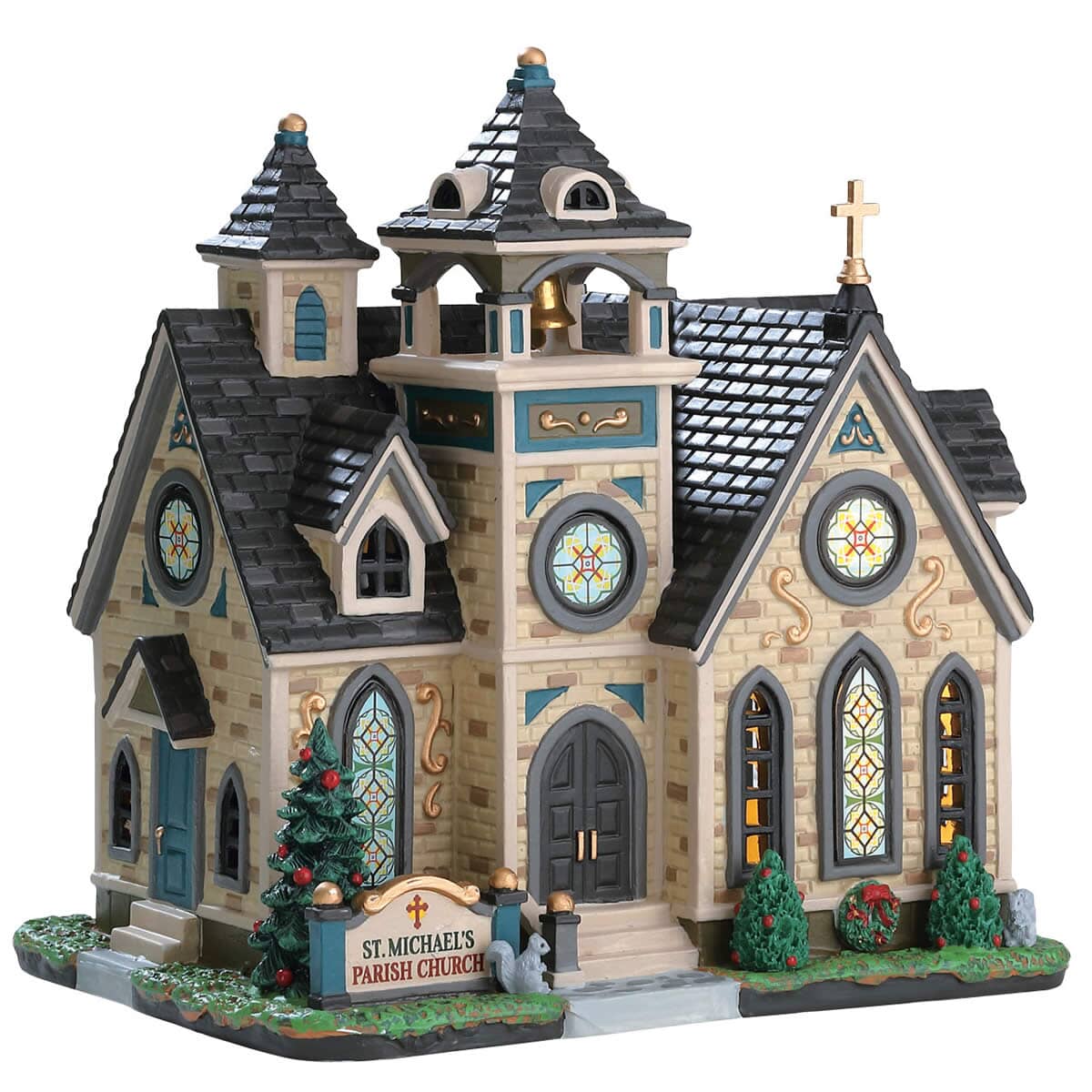 Lemax Christmas Village St. Michaels Parish Church (B/O LED) - 75242 ...