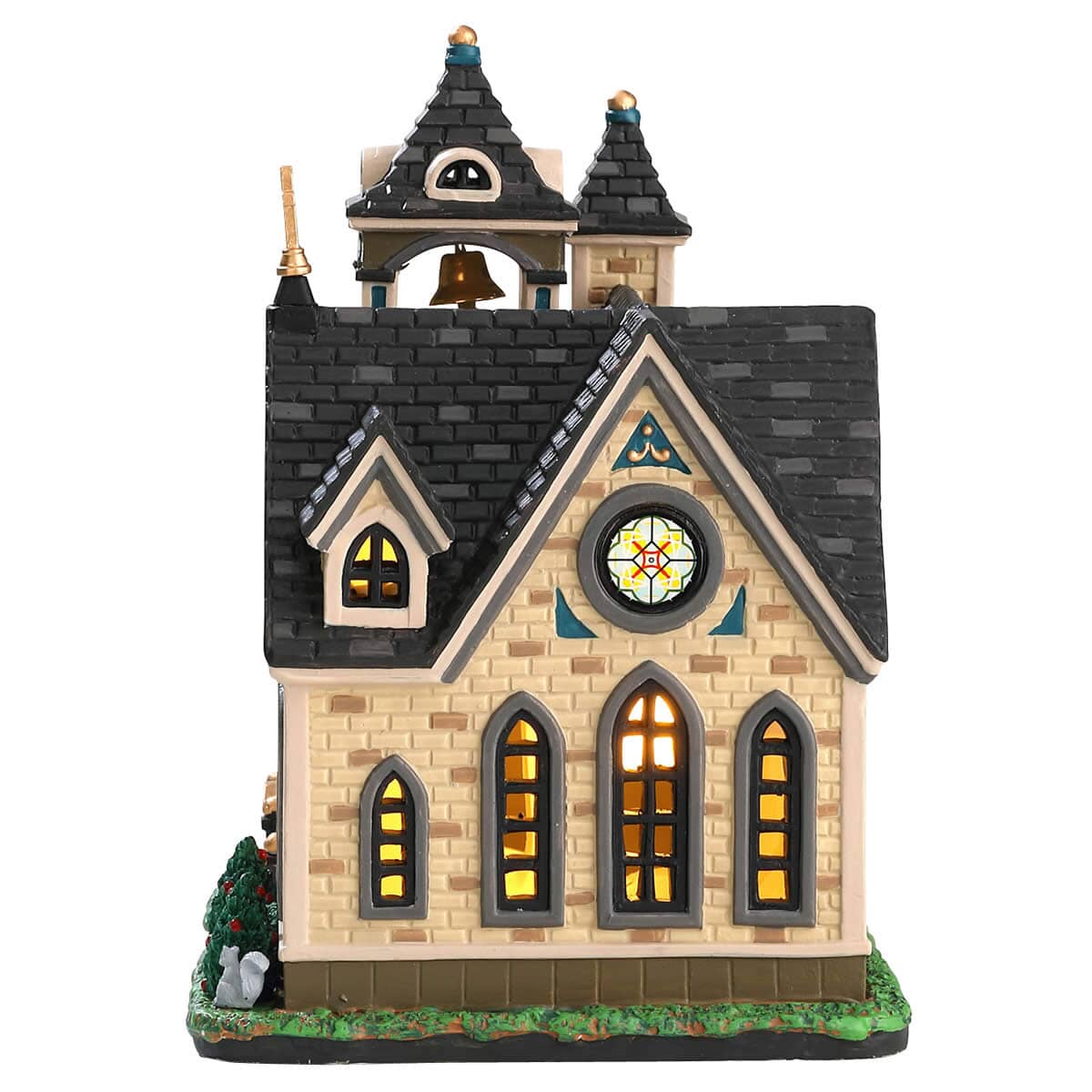 Stazione Treni Per Presepe Lemax Lemax Christmas Village St. Matteo Chiesa LED A Batteria – 95506 Stazione Di Giunzione Orientale Lemax 75256