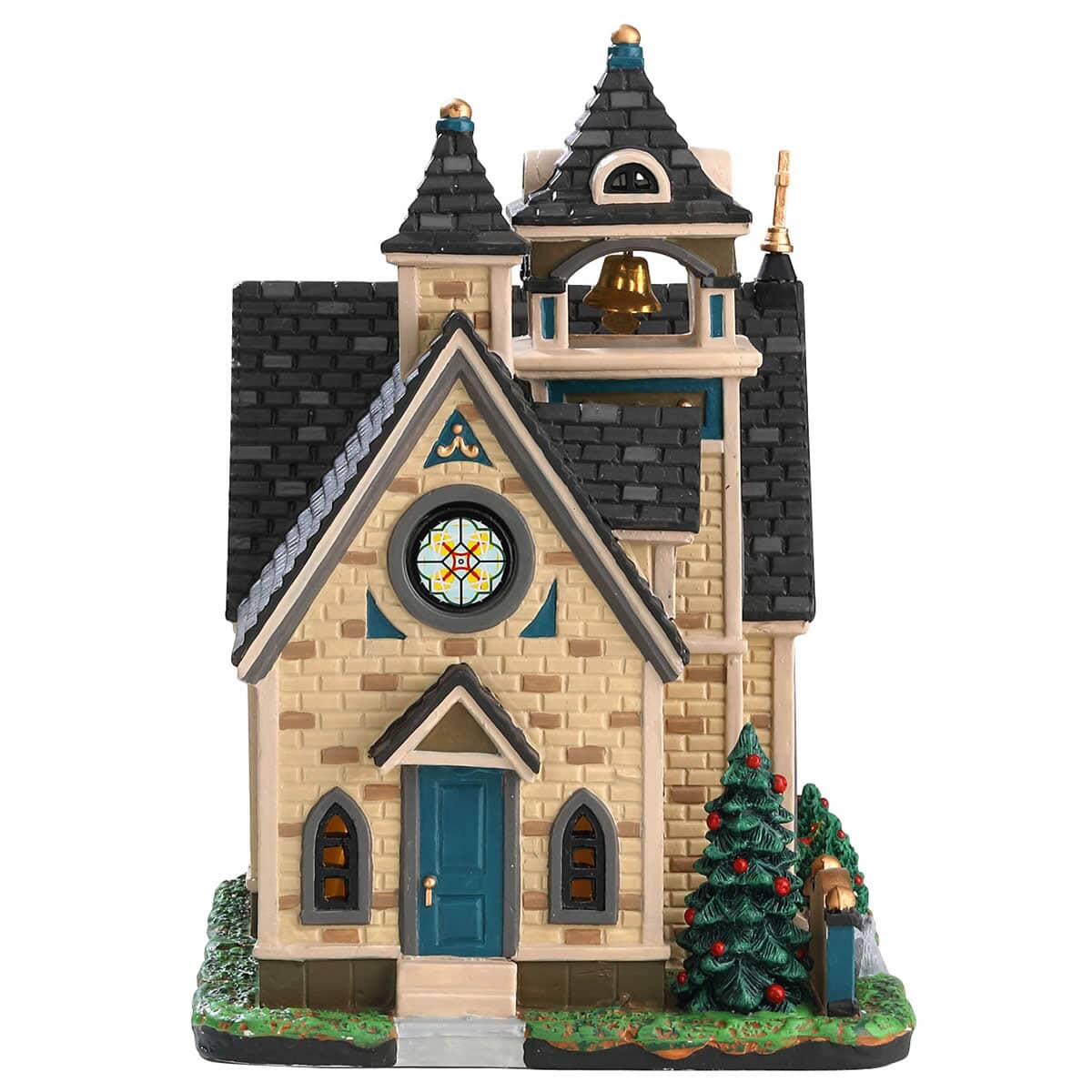 Lemax Christmas Village St. Matteo Chiesa In Porcellana Con LED A Batteria – 95506 - 2