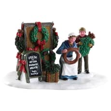 Lemax Christmas Village Handmade Wreaths - 83362