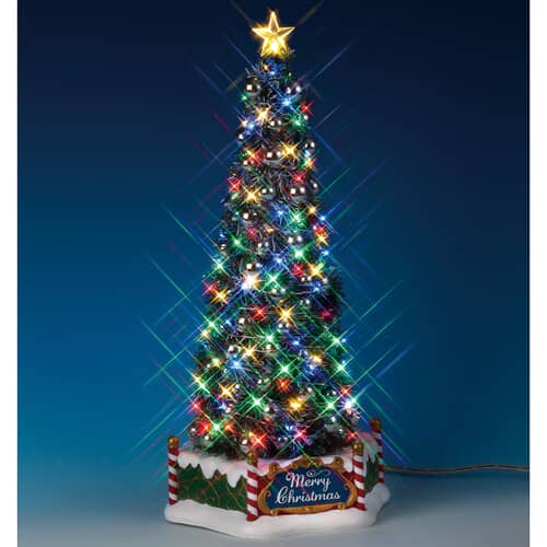 Lemax Christmas Village New Majestic Christmas Tree Battery Operated (4.5V) - 84350LX