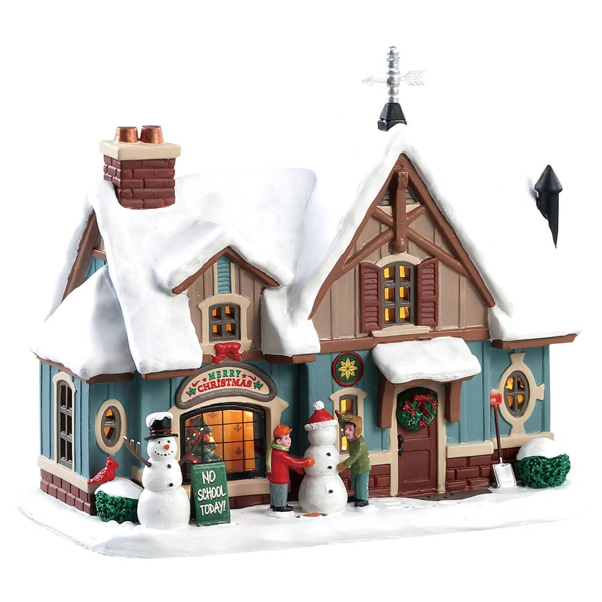 Lemax Christmas Village Snow Day! Battery Operated Led 85356 (85356