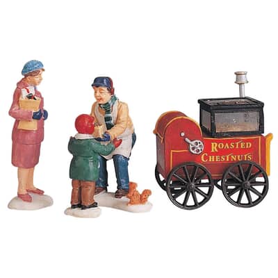 Lemax Christmas Village Roasted Chestnut Stand Set/4 - 92331