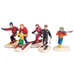 Lemax Lemax Christmas Village Winter Fun Figurines Set Of 5 - 92357