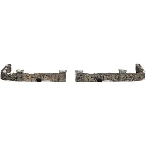 Lemax Christmas Village Colonial Stone Wall Set Of 10 - 93304