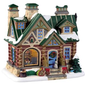 Lemax Christmas Village Pine Peak Retreat Battery Operated Led - 95474